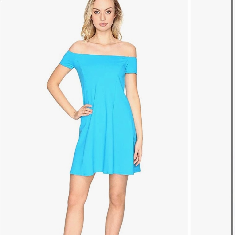 Susana Monaco Turquoise Dress Size L